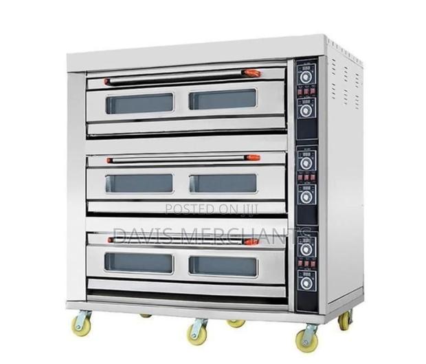 Commercial Electric Oven 3 Deck With 9 Trays - main view