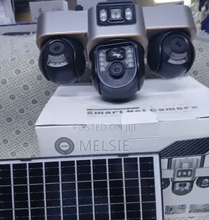 4g Wireless Smart Solar Camera V380, 6mp Triple View Dual Lens 4-G