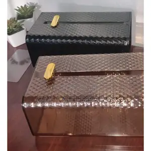 *Adhesive Sticker Diamond Tissue Box