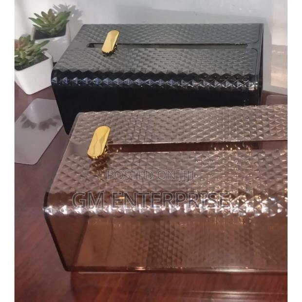 *Adhesive Sticker Diamond Tissue Box