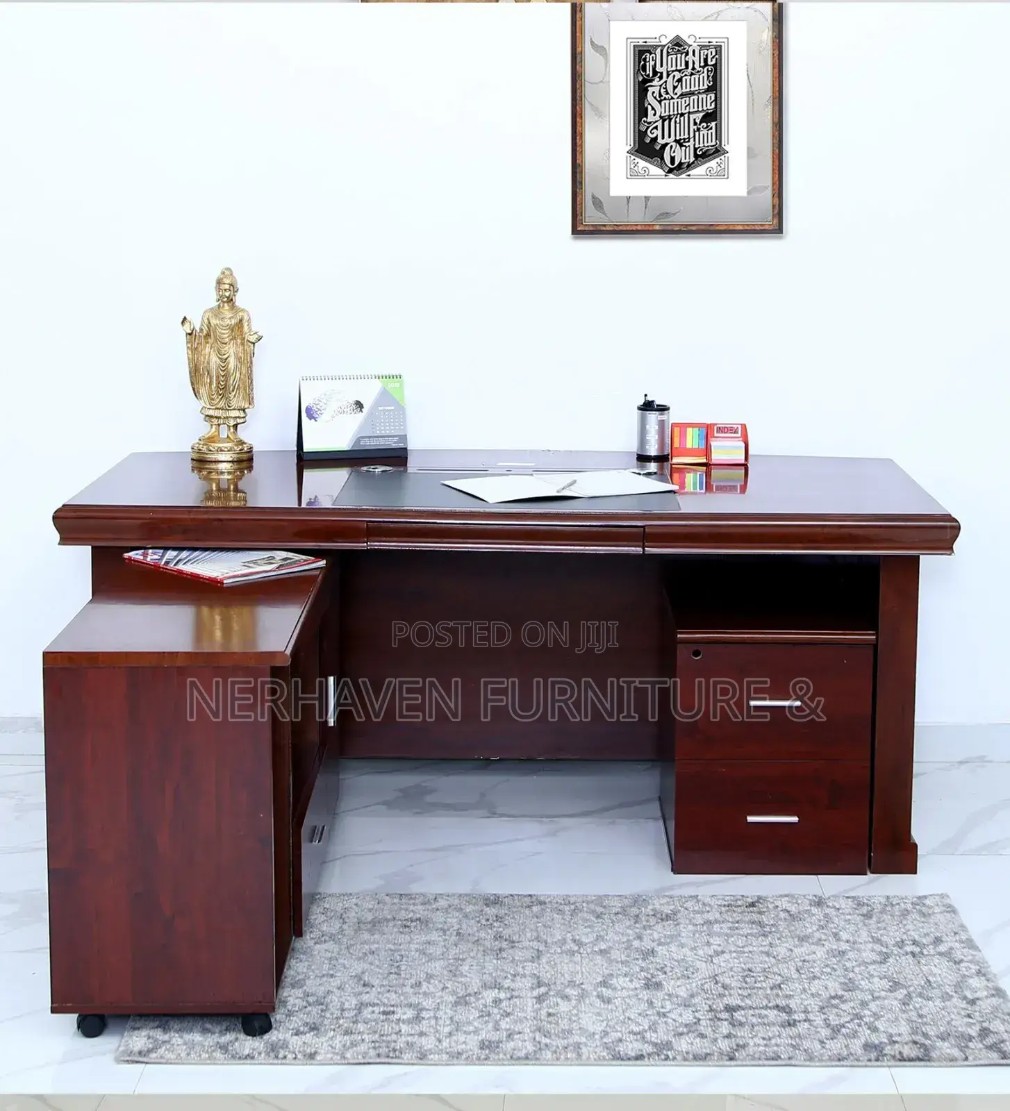 L-Shape Manager’S Office Desk – Durable Elegant