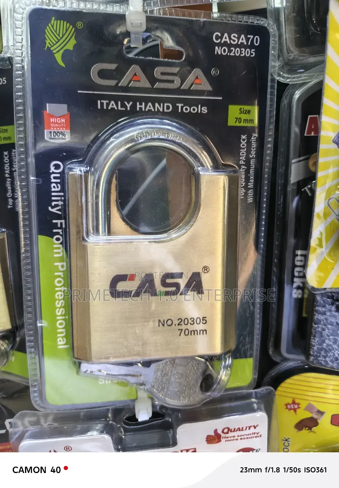 Casa 70mm Top Security Padlock