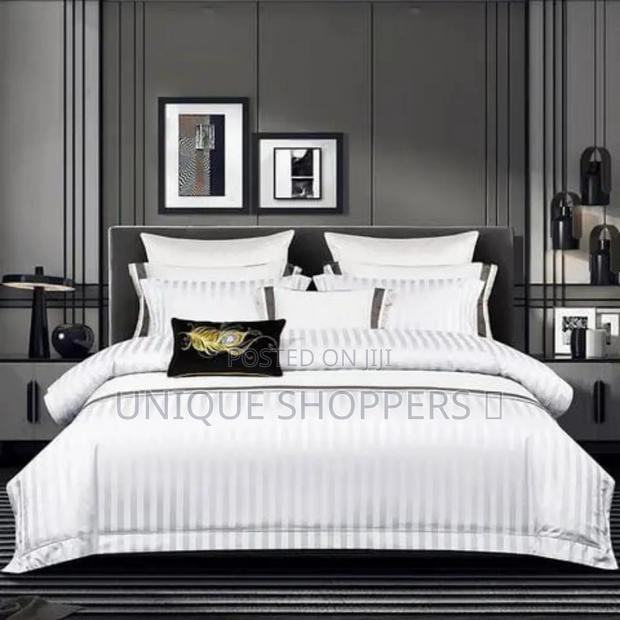 Luxury Cotton Stripped Duvet Cover Sets*Size;6*6/6*7- - main view