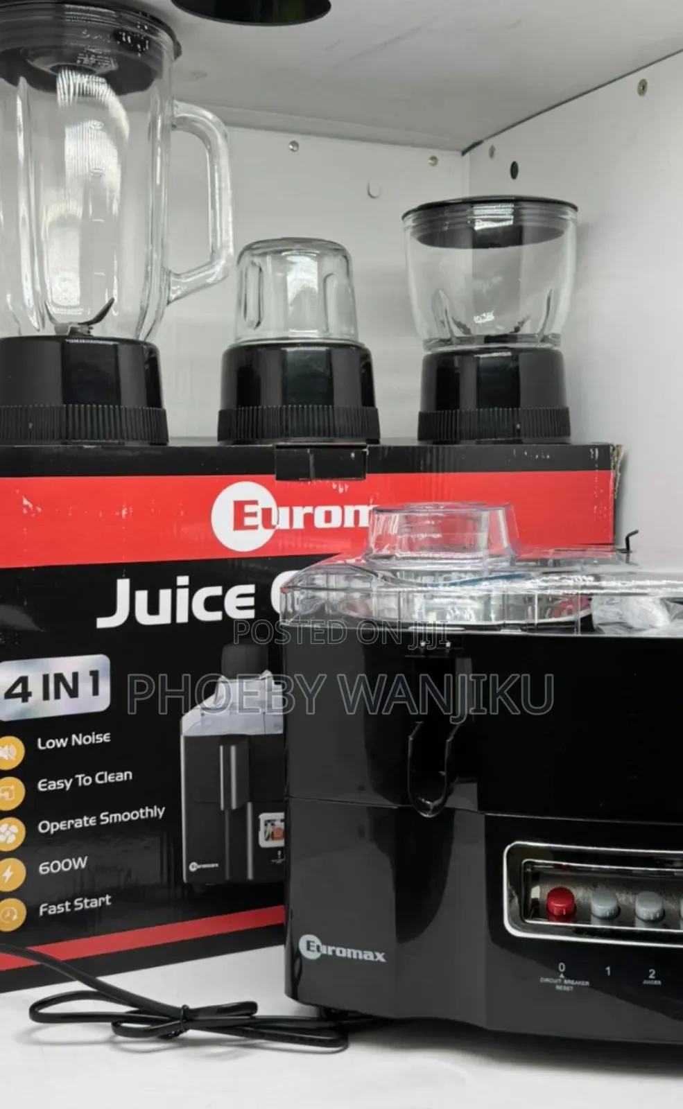 Euromax 4 in 1 Food Processor 600w