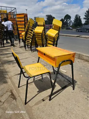 School Locker And Chair