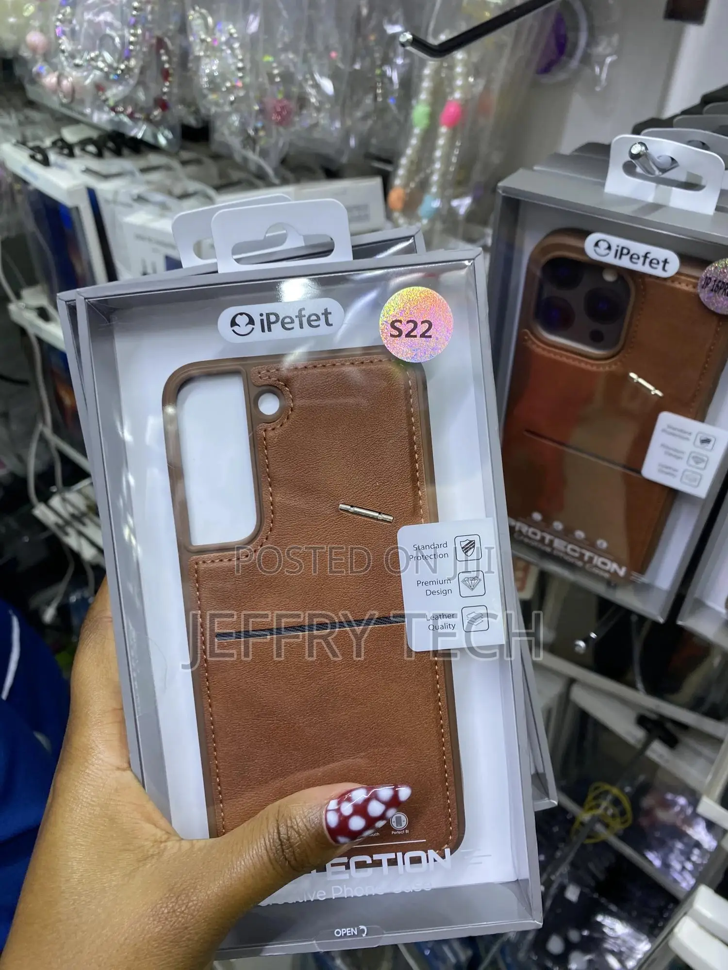 Nvolle Samsung S22 Magsafe Leather Case With Card Holder
