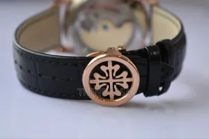 Patek Philipe Tourbillon Tiffany Rose Gold Leather Straps Watch