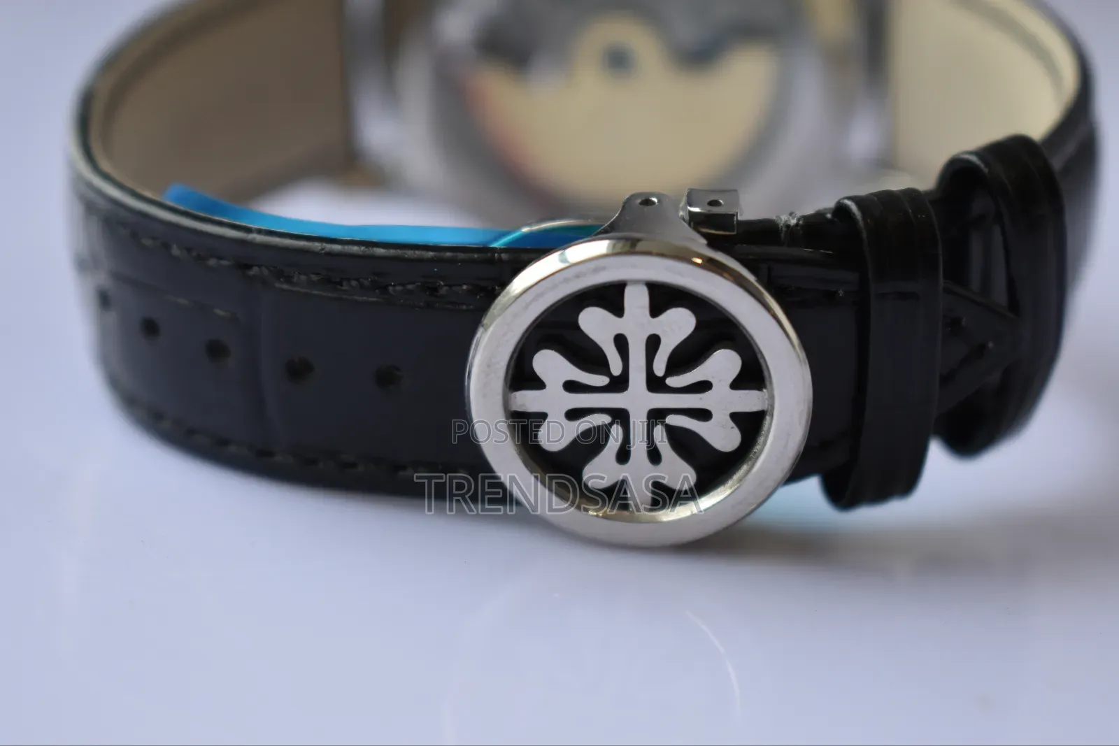 Patek Phiippe Black Rose Gold and Silver Tourbillon Watch
