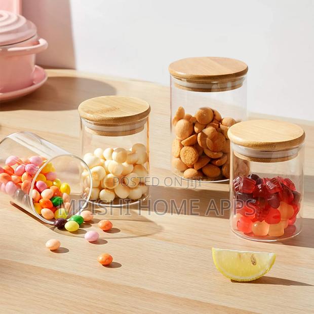 Air Tight Glass Cereal Container With Bamboo Lid Now - thumbnail 2