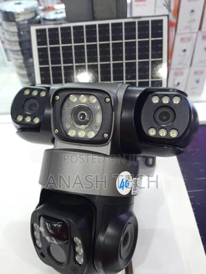 Pan Tilt Solar CCTV Camera Tripple Lens Solar 4g Enabled - thumbnail 2