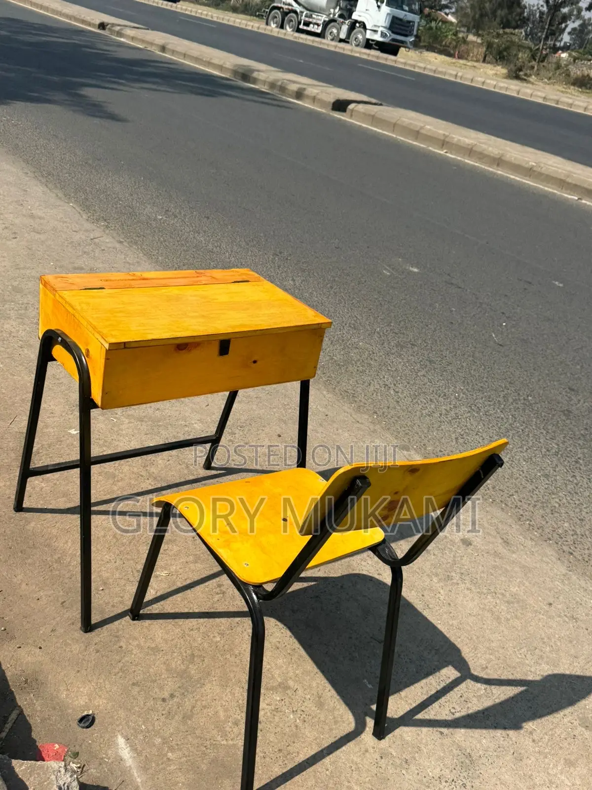 School Lockers And Chairs