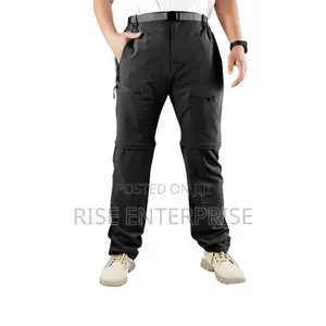 Outdoor Detachable Pants- Black