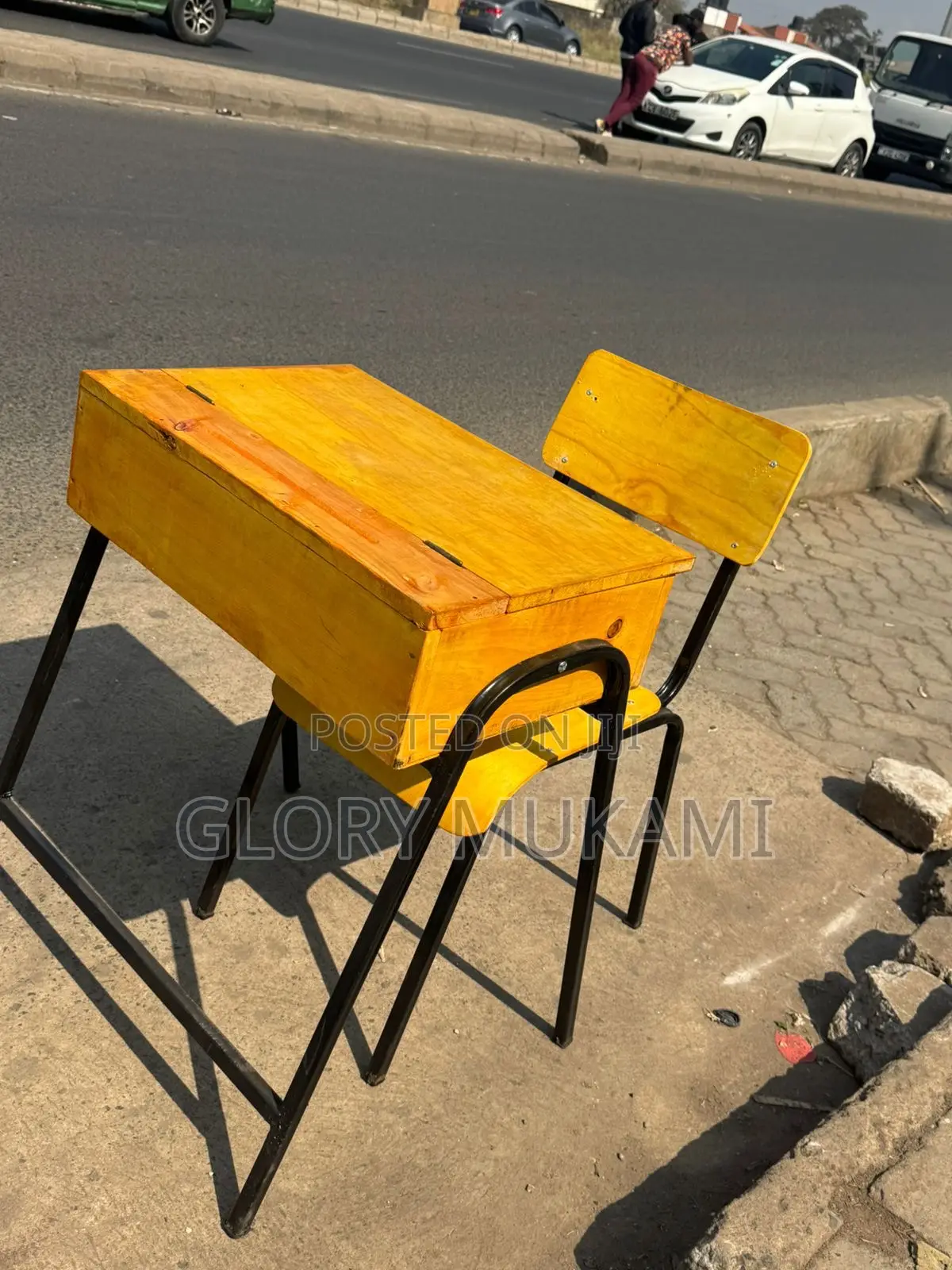 School Lockers And Chairs