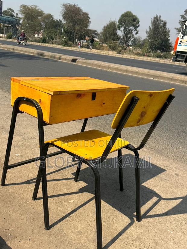 School Locker And Chair