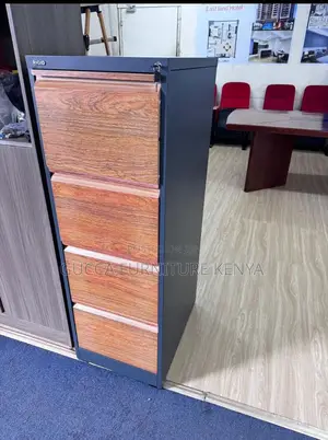 Imported 4-Drawer Brown Metallic Storage Locker