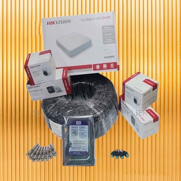 Hikvision 4 Camera Complete 1080p CCTV Kit With DVR and 500gb Harddisk