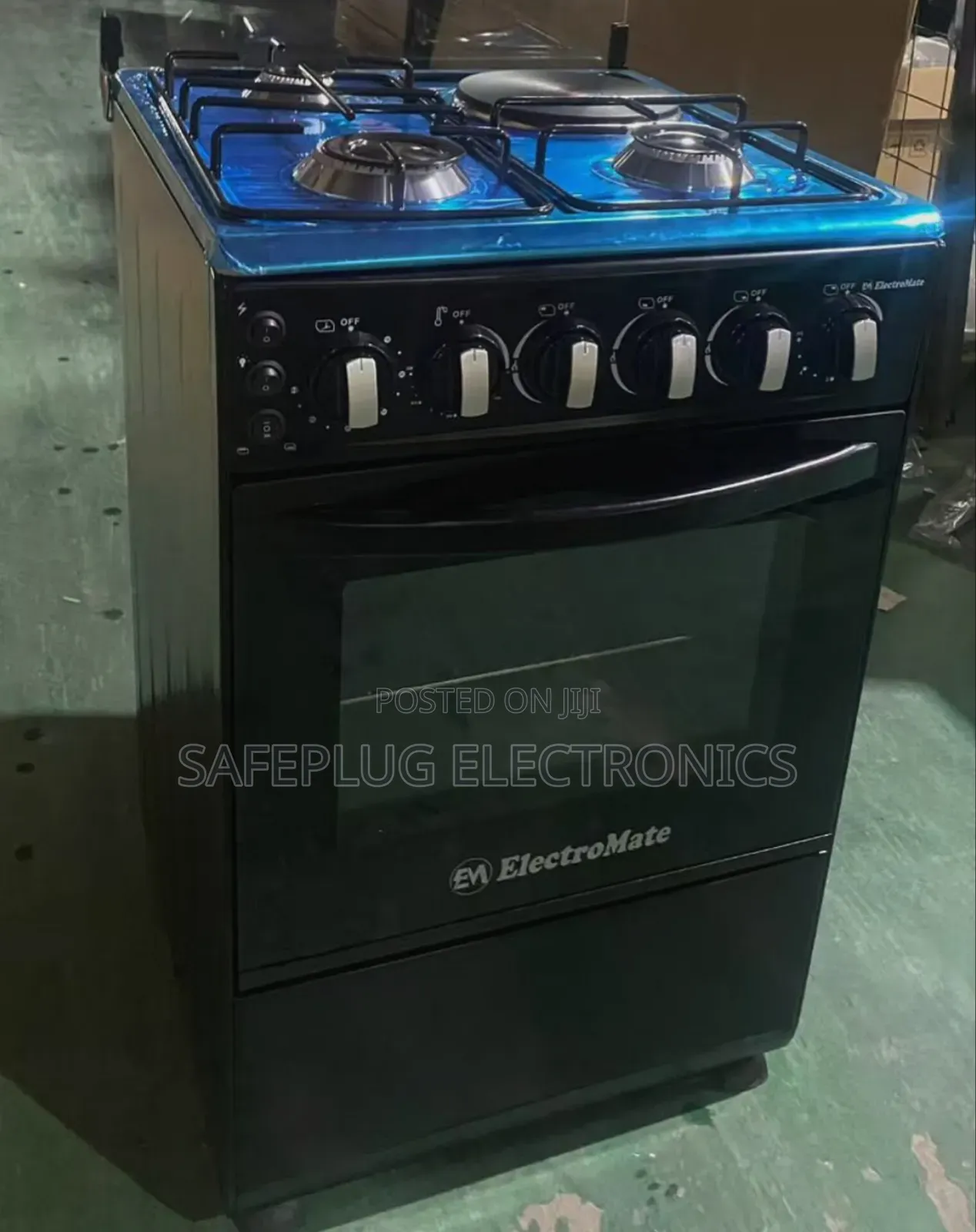 50×55 Electromate 3+1 Standing Gas Cooker With Electric Oven