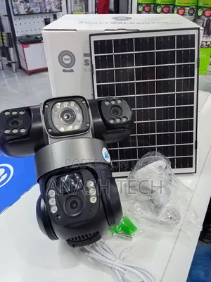 Live View and Playback Solar Tripple Lens 4g CCTV Camera