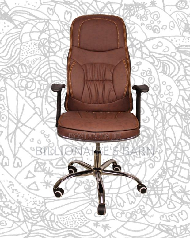 Adjustable Backrest Leather Chair Executive | Order Yours Today - thumbnail 3