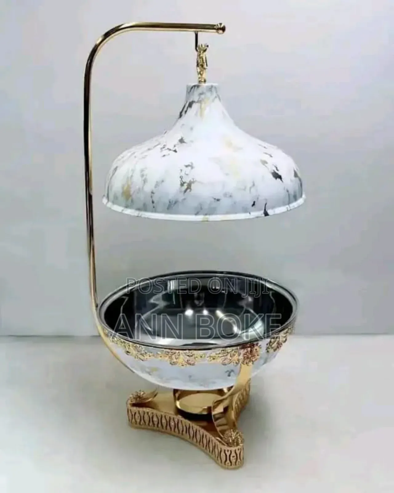 *8l Elegant High Quality Golden Round Food Servers Chaffing