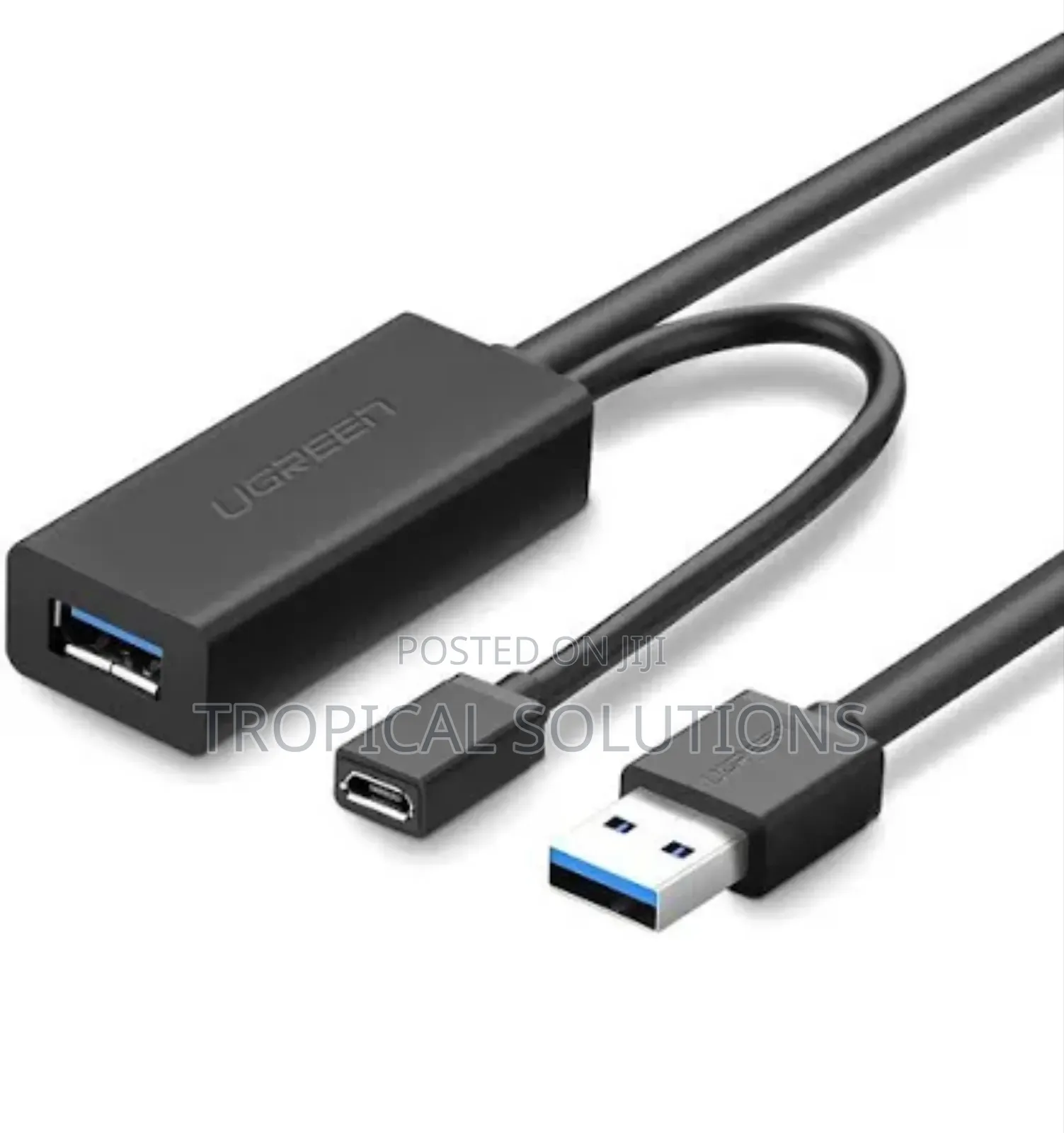 Ugreen Usb -a 3.0 Male to Female Extension Cable 10m Black Us175