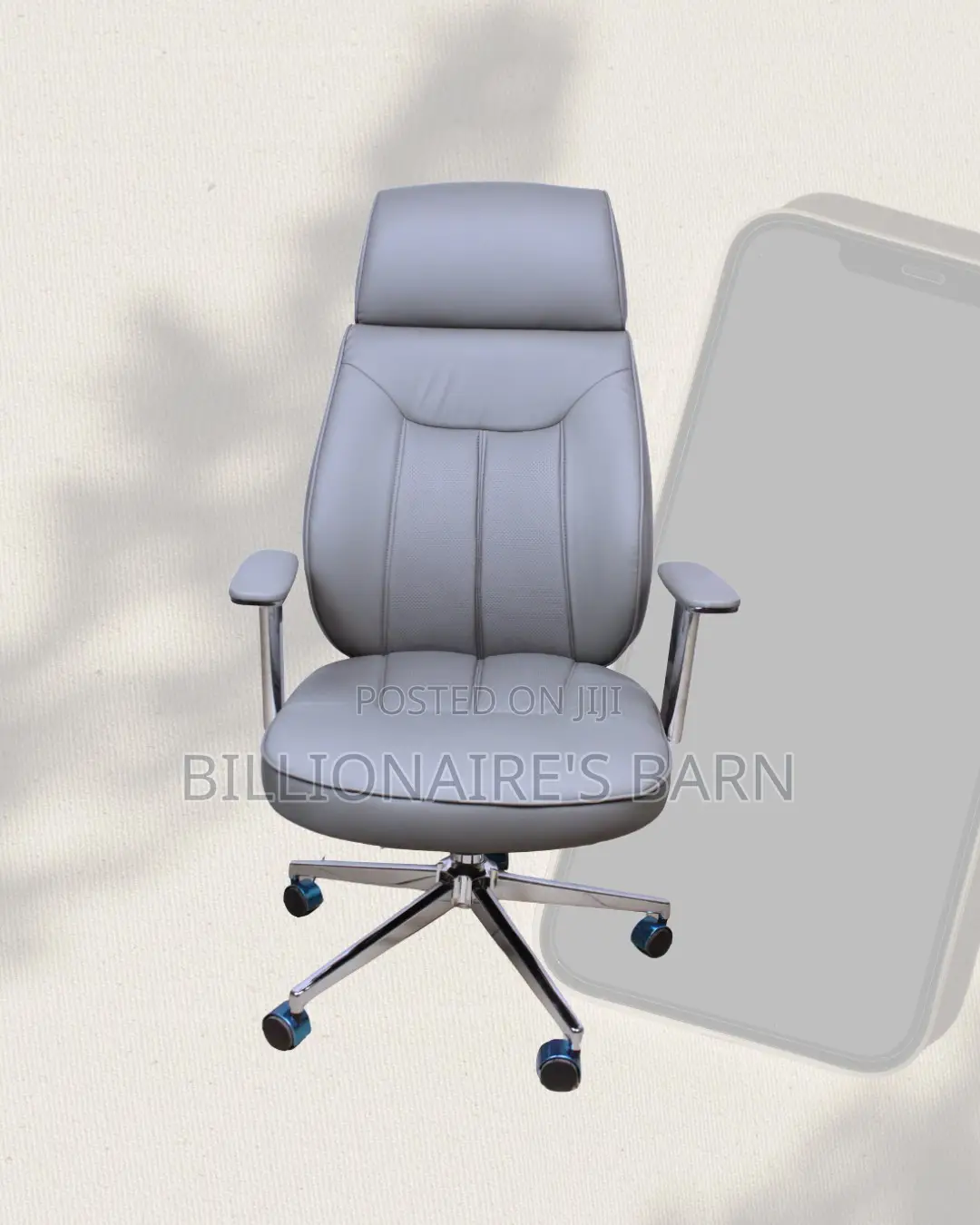 Durable Leather Executive Chair Armrests | Delivery Anywhere in Kenya