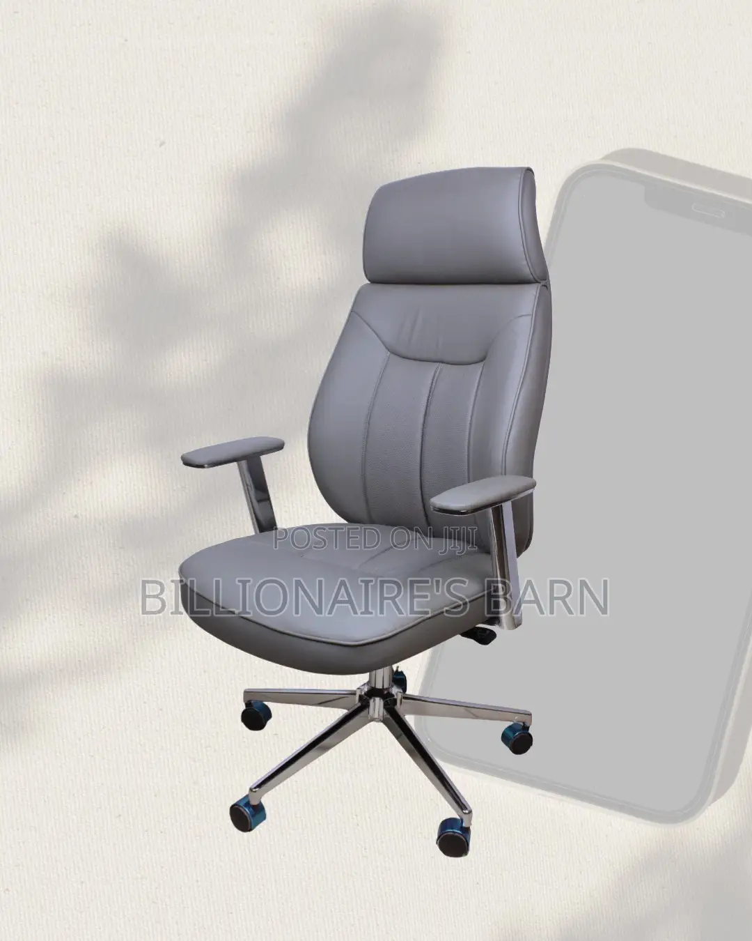 Durable Leather Executive Chair Armrests | Delivery Anywhere in Kenya