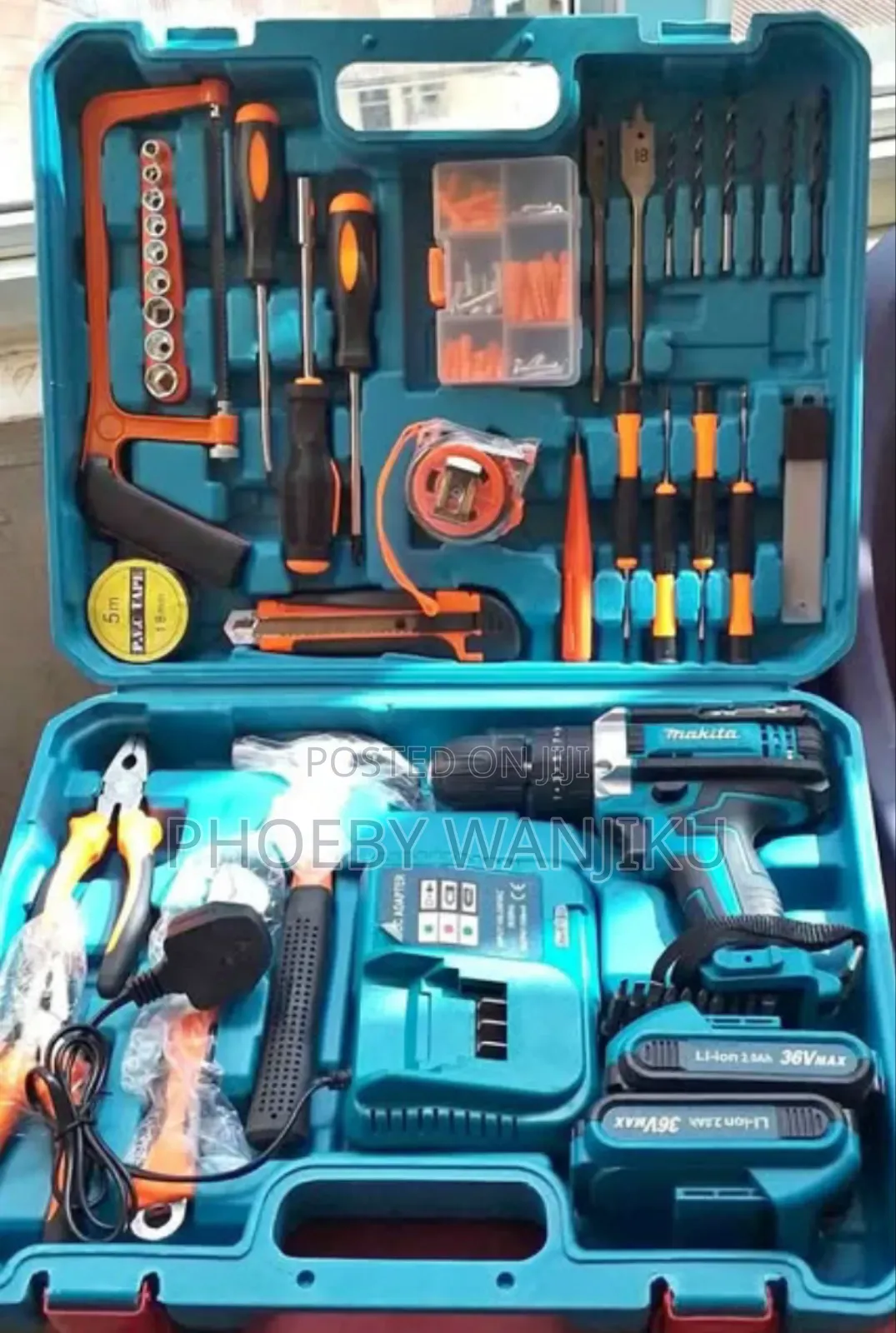 Max36v Drill Set Makita Cordless