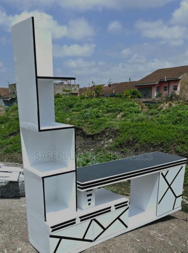 Executive Tv Stand With Led Lights and Inbuilt Decor Stand Cabinet - main view