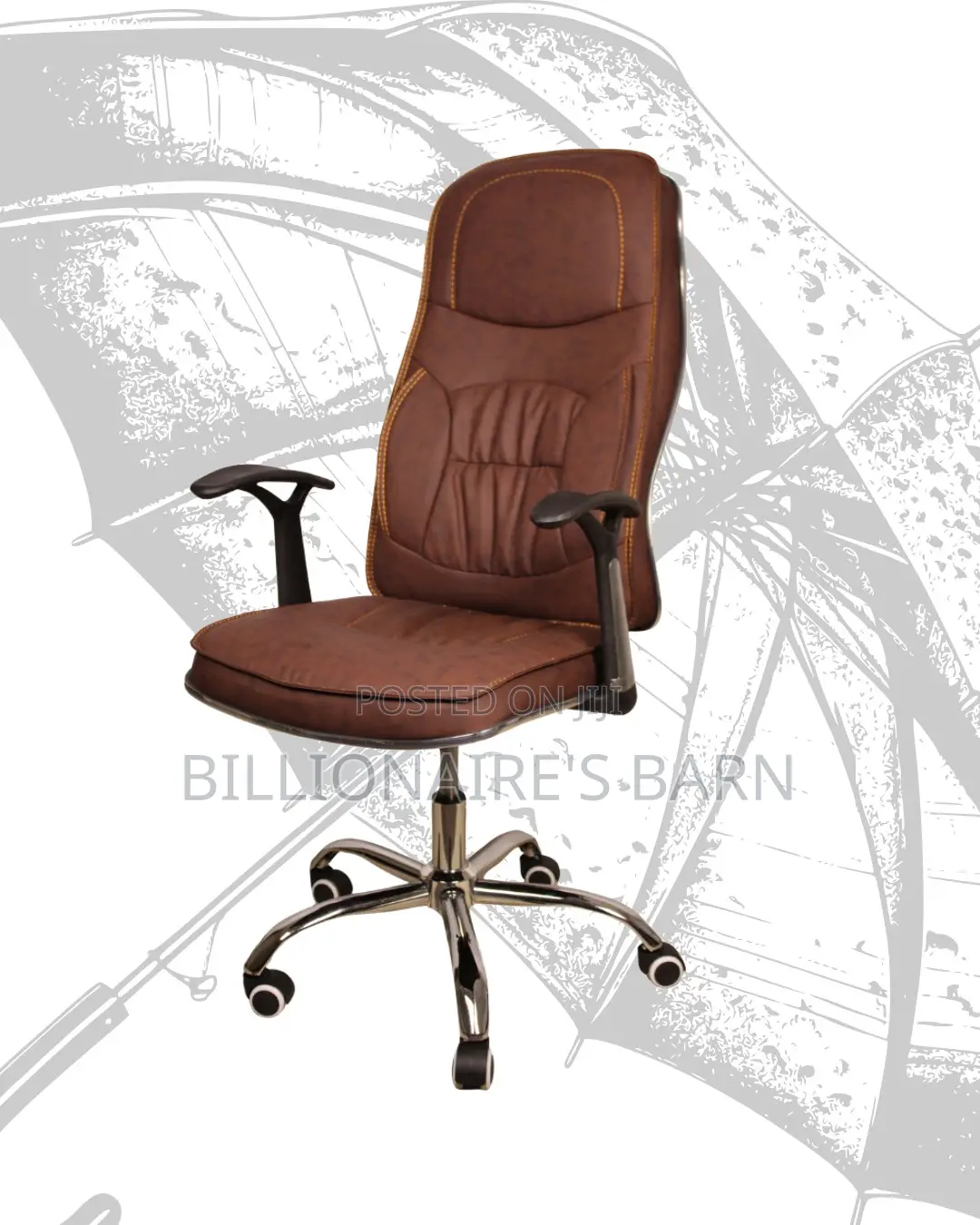 Office Fast Leather Chair — | Same-Day Delivery Available