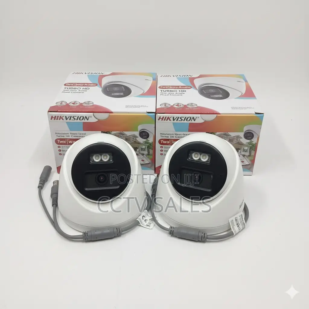 Full Time Monitoring 2mp Two Way Audio Fixed Turret Dome Camera
