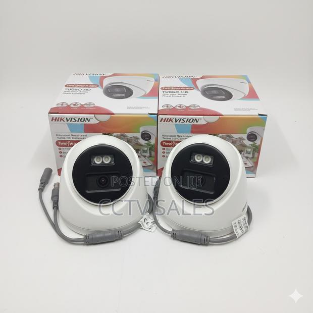 Full Time Monitoring 2mp Two Way Audio Fixed Turret Dome Camera