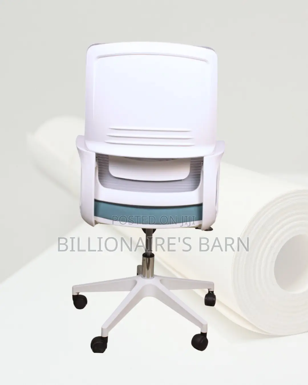 Swivel Chair White | Headrest | Delivery Anywhere in Kenya