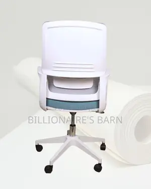Swivel Chair White | Headrest | Delivery Anywhere in Kenya