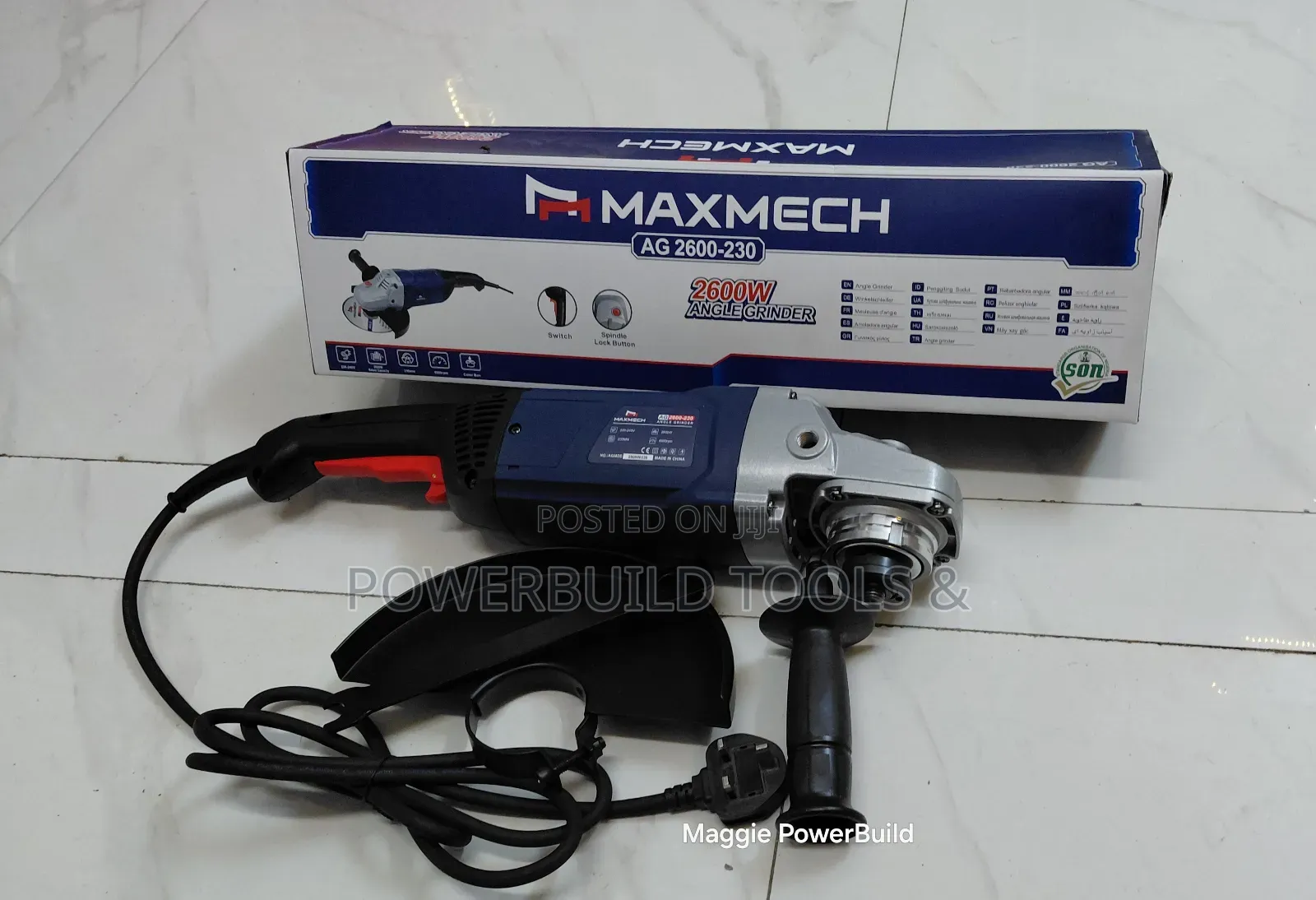 Maxmech 2600w Angle Grinder 9" Electric