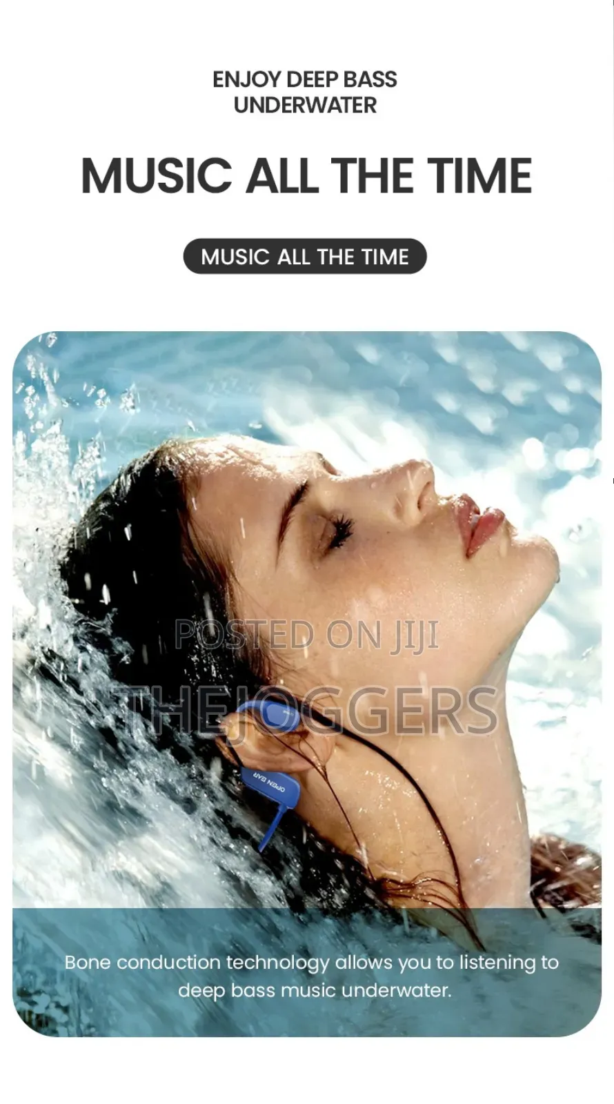 New Open Ear Bone X2 Conduction Wireless Headphones 8gb Mp3-Player