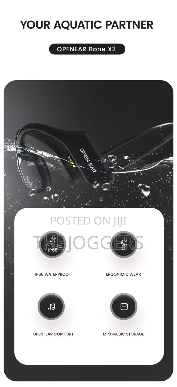 New Open Ear Bone X2 Conduction Wireless Headphones 8gb Mp3-Player