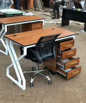 Metal Office Desk With Side Cabinets – Premium Quality