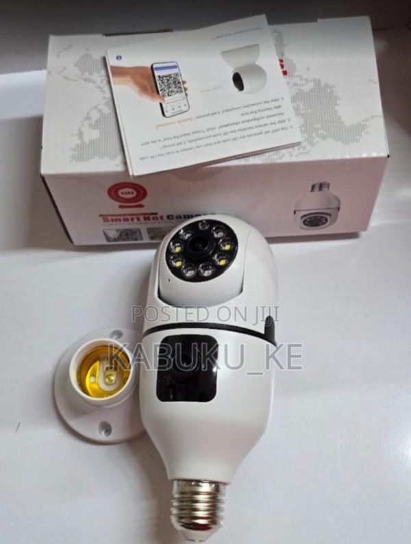 Dual Lens Bulb Camera Light CCTV Ip Camera Wireless PTZ Surveillance