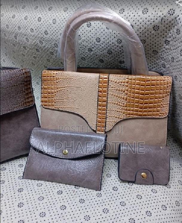 Brown Woman Handbags Pure Learher 2-Pouch - main view