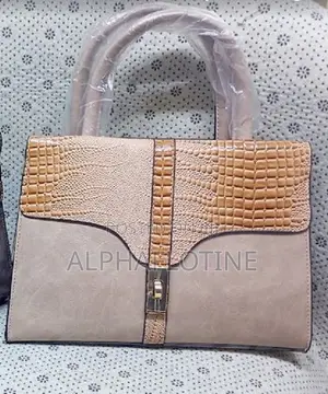 Brown Woman Handbags Pure Learher 2-Pouch