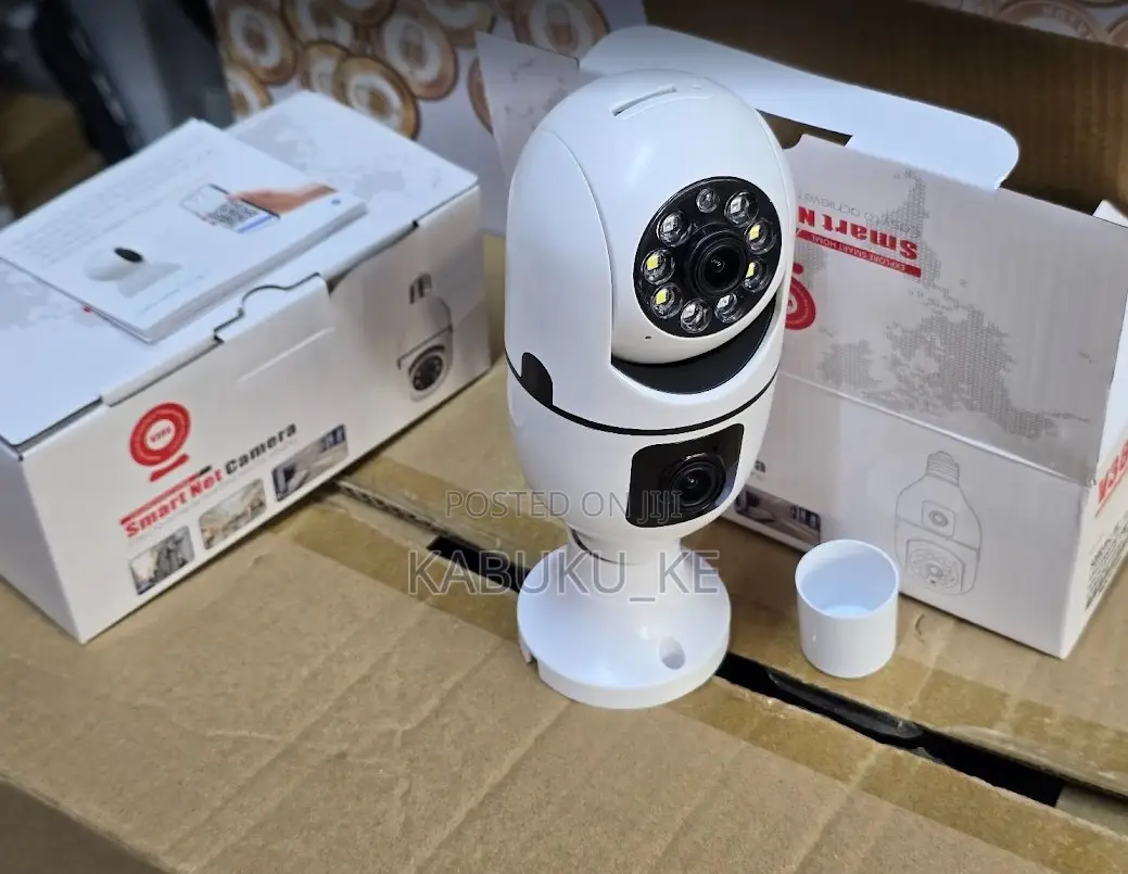 V380 Pro Dual Lens Nanny Bulb Wifi Camera