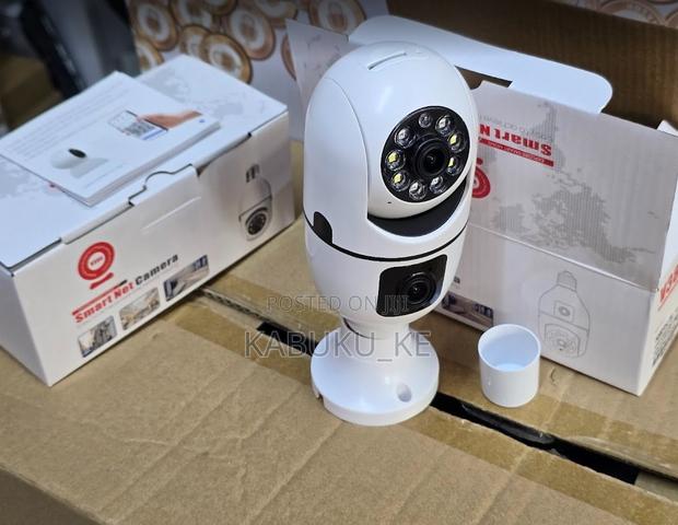 V380 Pro Dual Lens Nanny Bulb Wifi Camera