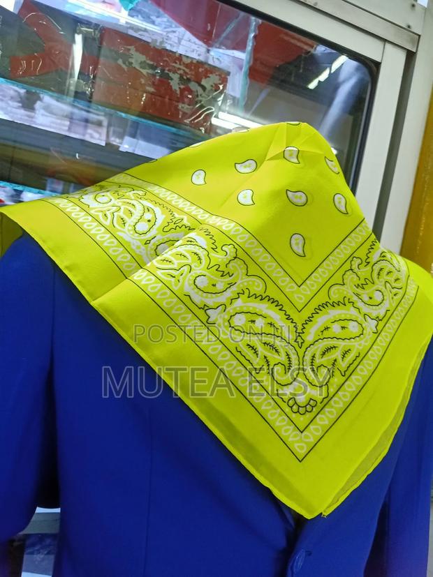 Lemon Yellow and Burnt Orange Bandanas