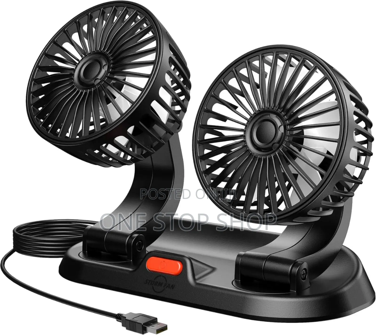 2 Speed Usb Plug Dual Head Fan