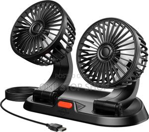 2 Speed Usb Plug Dual Head Fan - thumbnail 2