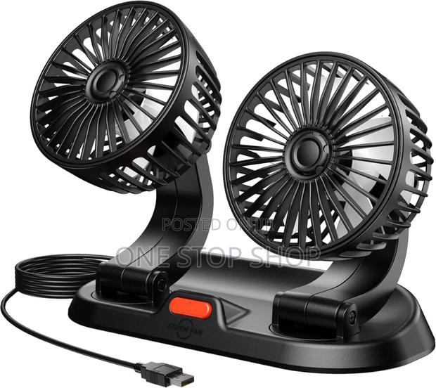 2 Speed Usb Plug Dual Head Fan - main view