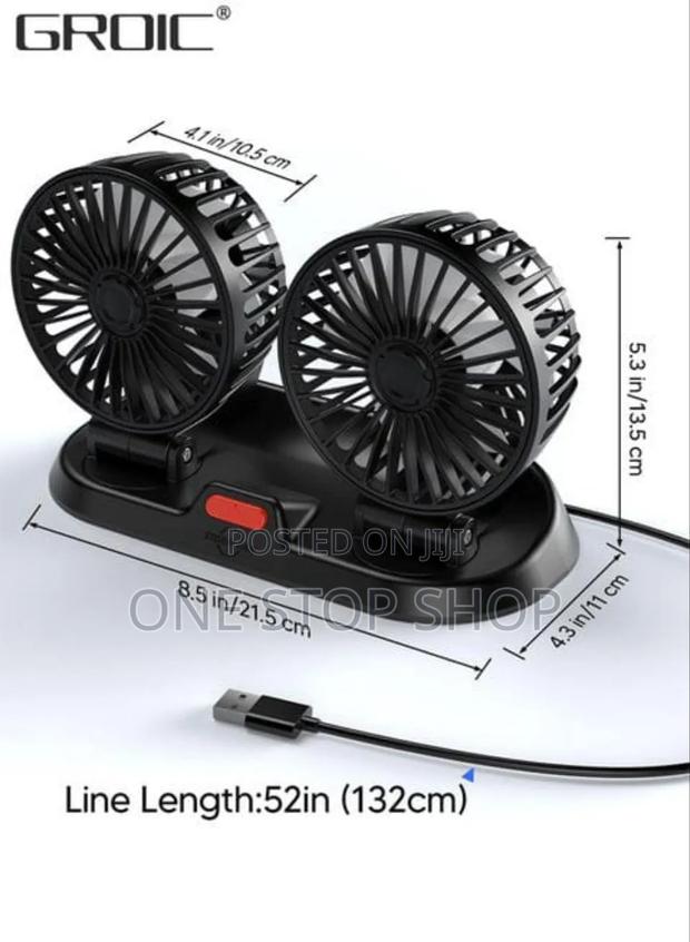 Portable Usb Strong Air Double Fan - main view