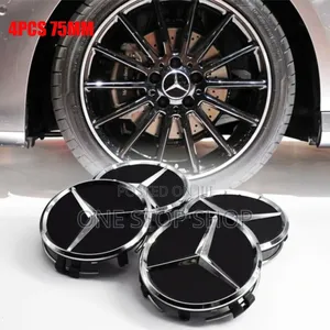 4pcs Black Mercedes Benz Centre Cap