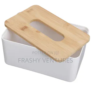 Bamboo Set Serviette Holder